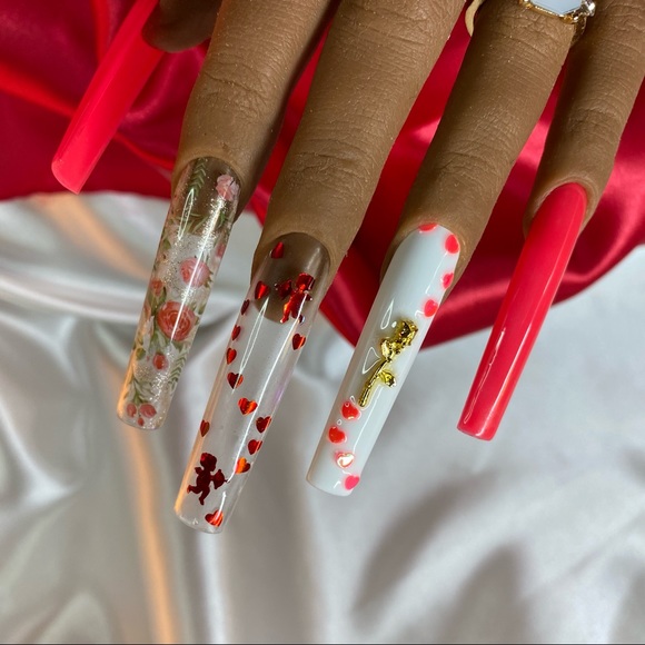 10 piece Press Ons Maximum Square size Medium - Picture 8 of 11